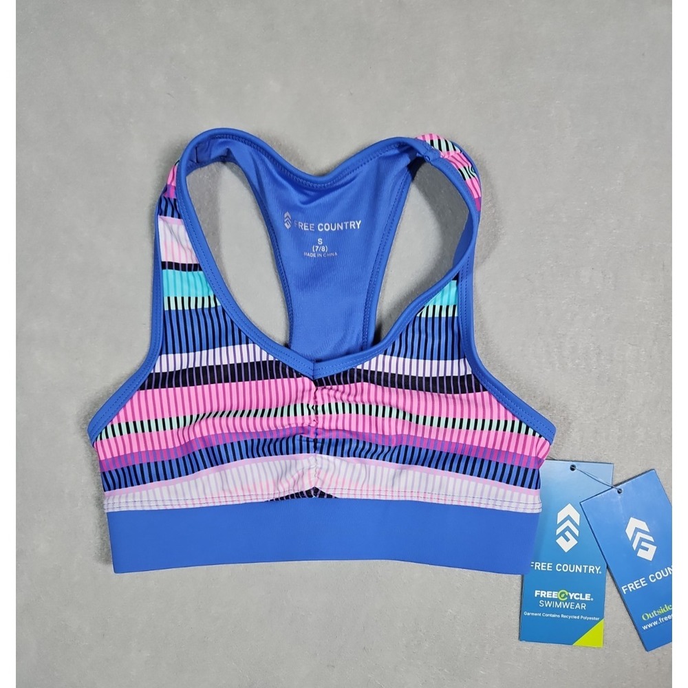 Free‎ Country Girls Multicolor Swim Bralette Bikini Top Size Small NWT